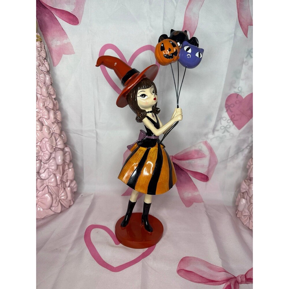 Viral Bella Lux Halloween Witch Girl with Balloon Bouquet